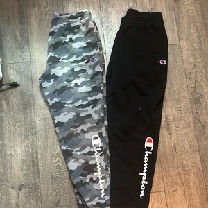 Champion Kids Camo and Black Joggers